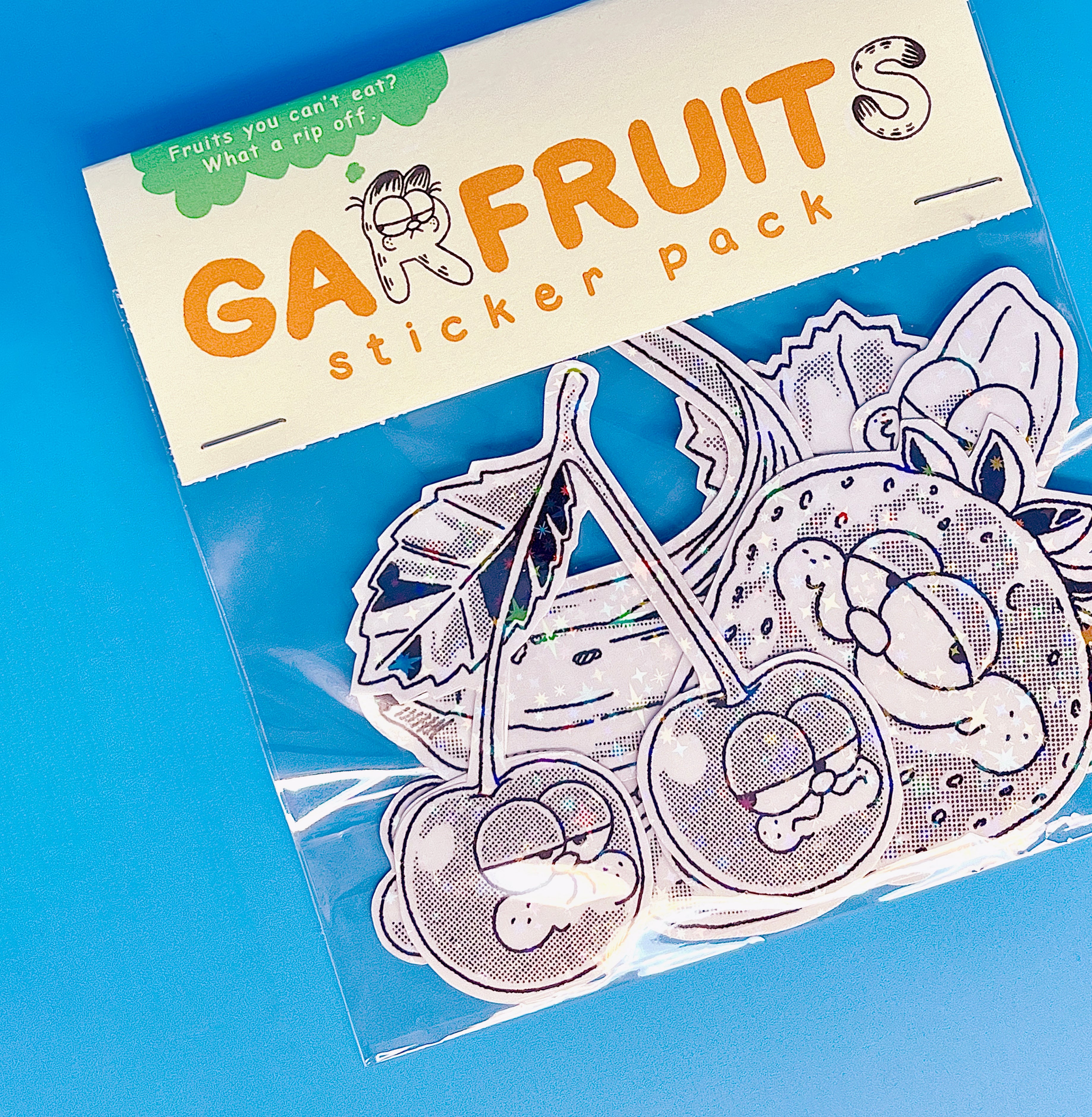 Garfruits Glitter Sticker Pack