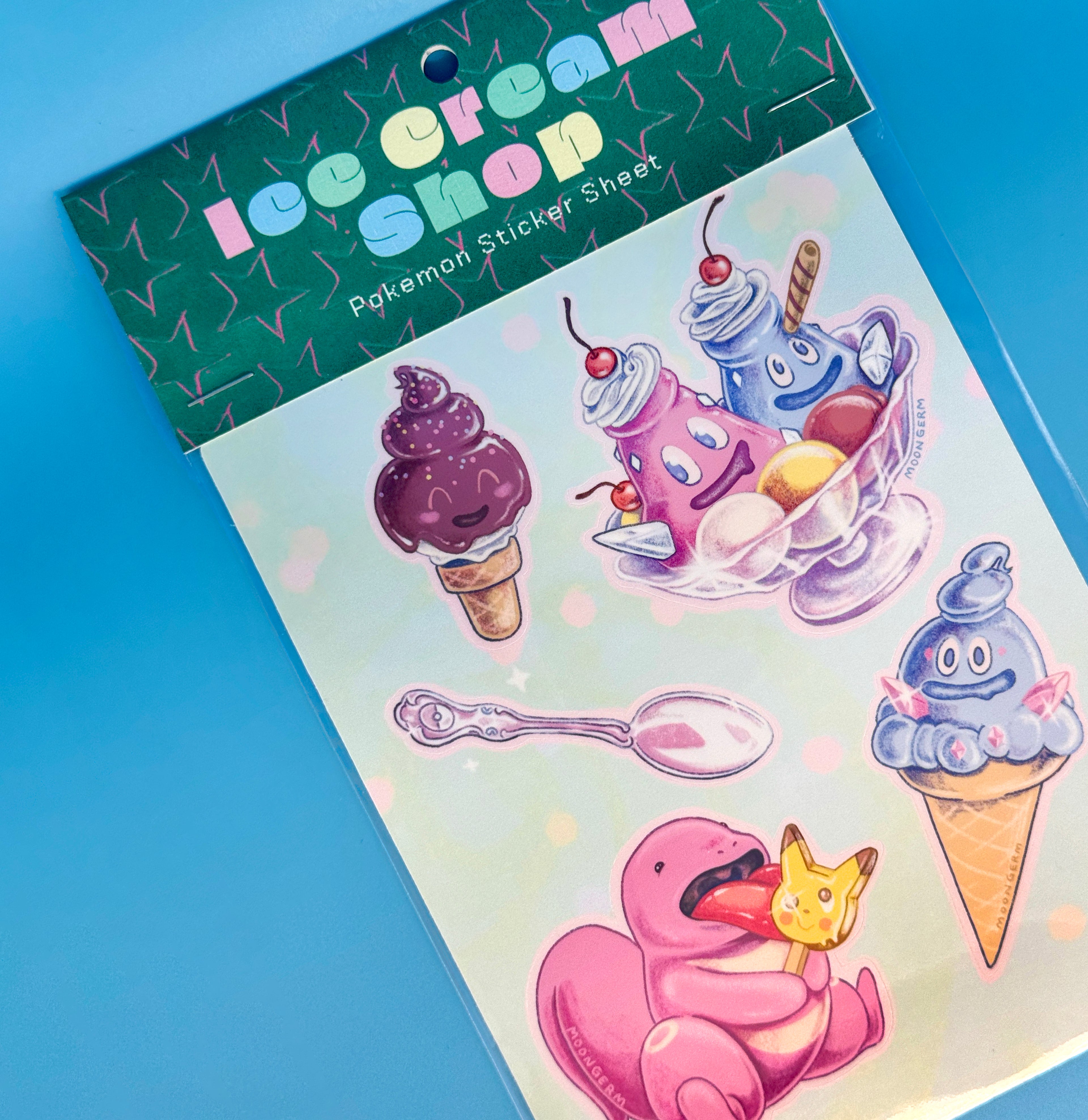 Ice Cream Shop Sticker Sheet